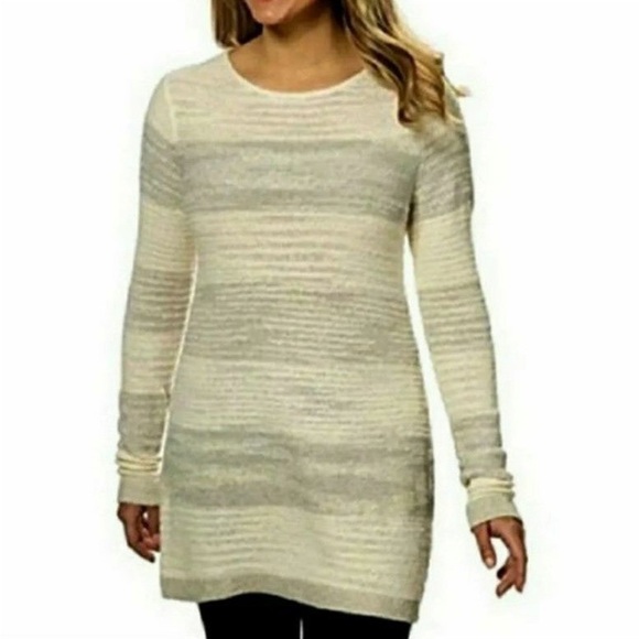 New Calvin Klein Jeans Striped Split-Back Sweater - Picture 4 of 7